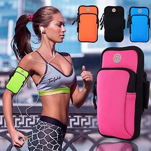 Running Armband Cell Phone Holder for iPhone 17 16 16e 15 14 13 12 11 Pro Max Xs Xr X Plus Mini Air, Galaxy S22 S23 S24 S25 S26 Ultra Note 20,Sport Arm Band Sleeve on Run Gym Exercise Workout - color: 2-Pink