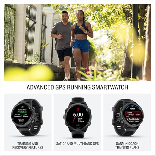 Garmin Forerunner® 570, 42mm, Aluminum, Black - color: Slate with Black Band, size: 42mm