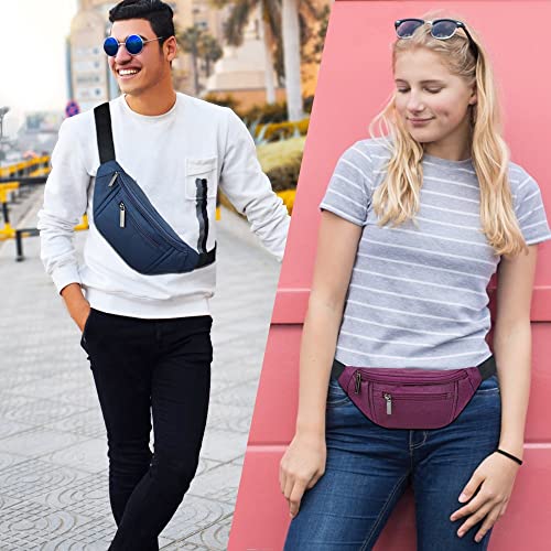 AIKENDO Crossbody Fanny Pack for Women Fashionable,Fashion Waist Bag Purse - color: Purple