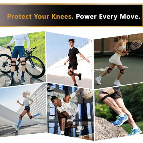 Dual Patella Knee Strap 2-Pack, Adjustable Open Patella Brace for Men Women, Pain Relief for Jumper’s Knee, Patellar Tendonitis and Arthritis, Breathable Lightweight Knee Support for Running, Basketball, Hiking & Sports Injury Recovery, Black Size L - siz