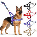 No Pull Dog Harness and Leash Set with Seatbelt Clip,Camo Purple,XL - color: No Reflective-Camo Purple, size: XL:Belly Chest-30.6''-39.2''