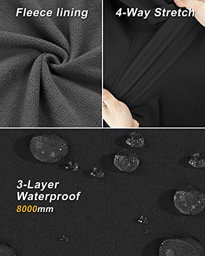 33,000ft Women's Hooded Lightweight Softshell Vest Fleece Lined for Running - color: Black, size: 3X-Large