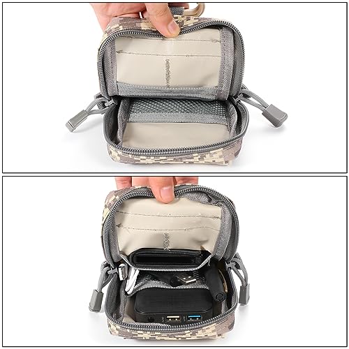 SOWHUP Tactical Molle Pouch Cell Phone Pouch Holster Small Utility EDC Pouch Gadget Organizer Bag - color: ACU1