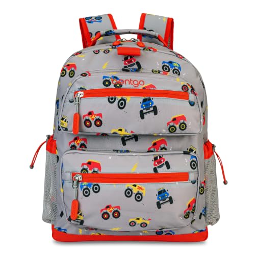 Bentgo Kids Print Durable & Water-Resistant Backpack - color: Trucks, size: Kids Medium