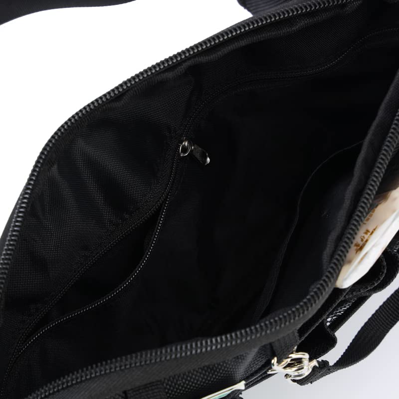 Nurse Utility Organizer Fanny Pack Hip Bag Waist Pack Pouch Case with Multi-Compartment and Tape Holder for Medical Scissors Care Kit Tool (Black) - color: Black