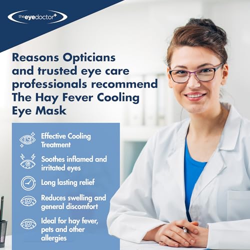 The Eye Doctor Allergy - Cold Eye Compress for Allergy & Hayfever Symptoms, Inflammation, Puffy Eyes, Headaches and Migraines. Reusable Gel Eye Mask for Soothing Relief – Cold Therapy - style: Cold Compress