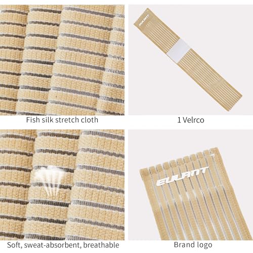 EULANT Elastic Wrist Support Brace 2 Pcs,Adjustable Compression Wrist Wraps - color: Beige, size: 40cm