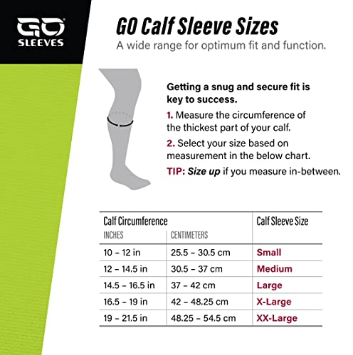 Kinesiology Calf Compression Sleeve Men, Targeted Support for shin splints, Muscle Fatigue, Soreness, Calf Muscle - size: Medium