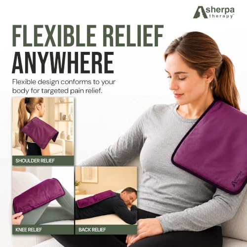 Flexible Hot and Cold Gel Pack, Large 12" x 15" - size: Large, style: Purple