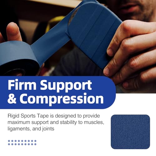 OK TAPE 4 Rolls Athletic Tape, Sports Tape, Very Strong, Easy Tear - color: Blue-4 Rolls, size: 15 yards