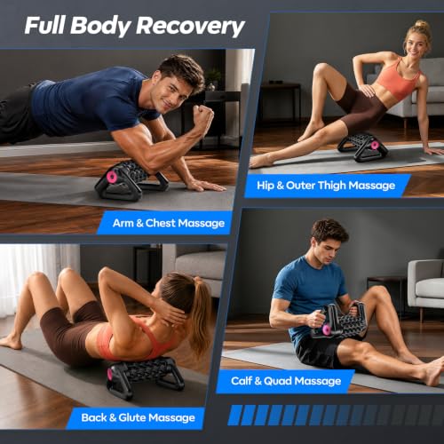 Electric Massage Roller, Rolling Percussive Hands-Free Base Massager