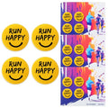 Suncalla 12pcs Race Bib Clips, Runner Race - color: Yellow, style: Smile