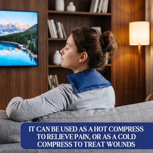 TrelaCo 8 Pack Reusable Gel Ice Packs for Injuries, Flexible Compress