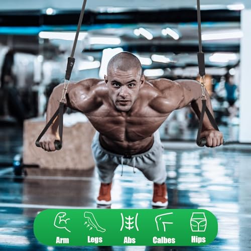WIKDAY Resistance Bands with Handles for Exercise,beginners - color: 150LBS GRAY
