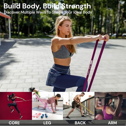 Latex Free Resistance Bands Bundle – Mini Loop + Pull Up Bands