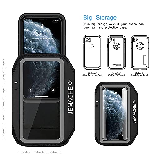 Running Armband for iPhone 17/16/15/14/13 Pro Max, Plus, Air‌ (Black) - color: Black