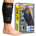 BLITZU Calf Brace for Torn Muscle, Neoprene Compression Wrap for Men Women - color: Black XXL