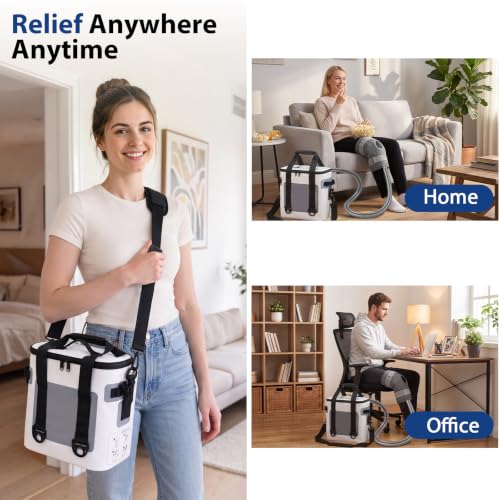 Cold Therapy Machine, 15QT Ice Machine for Knee After Surgery - color: White