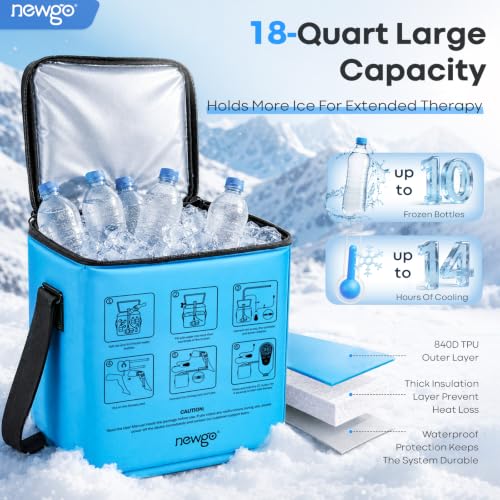 NEWGO Ice Machine for Knee After Surgery, Portable Cold Therapy Machine