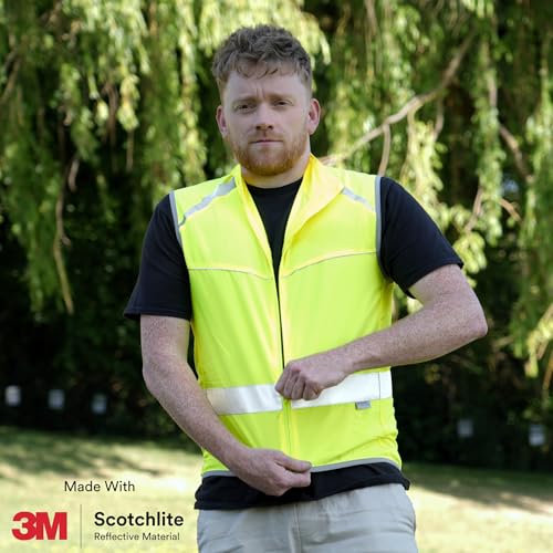 Salzmann Reflective Running Vest | Lightweight, Breathable Hi Vis Vest - size: Medium