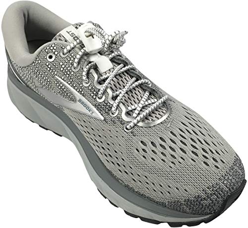 IBUNGEE LACES (Elastic No Tie Shoelaces (Made in the USA) - color: White Reflective, size: 22-inch