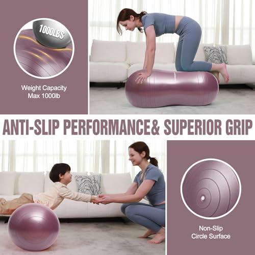 INPANY Peanut Exercise Ball for Labor, Physical Therapy & Fitness - color: Rose Gold