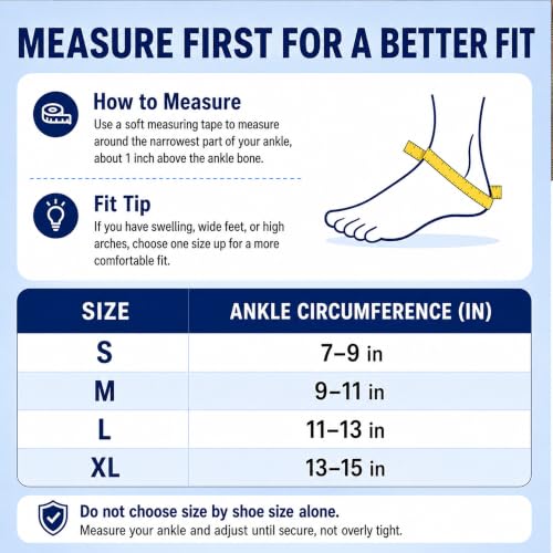 Ankle Brace, Figure 8 Lace Up Stabilizer with Side Support Pads - size: Large