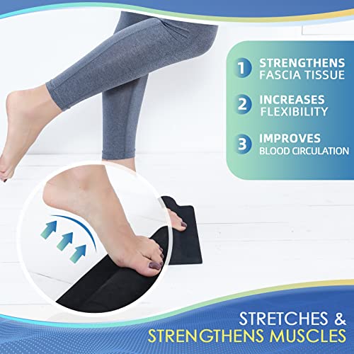 glitz Plantar Fasciitis Relief Pad with Foot Roller, Fascia Stretcher Toe Stretcher for Heel Spurs, Achilles Tendonitis, Tight Calves & Foot Drop