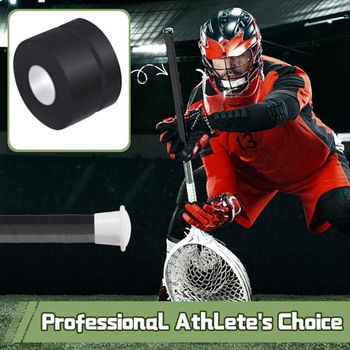 Gemscream 30 ft Lacrosse Stick Tape 1 Inch 1/2 Inch - color: Black