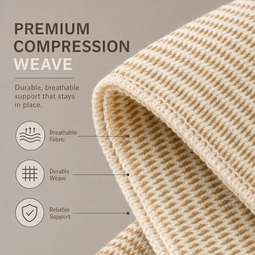 4" Elastic Bandage Wrap with Self-Closure, 2-Pack – 15 ft Stretched – Latex-Free, Reusable, Washable – Compression Support for Sprains, Injuries, Swelling, Sports Recovery - size: 4"