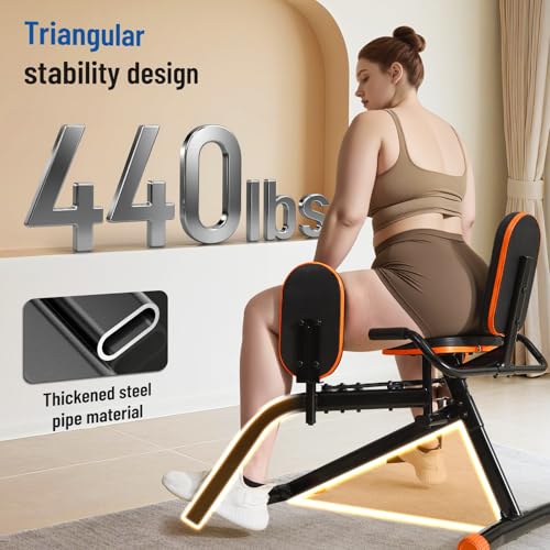 HXD-ERGO Hip Abductor Machine for Home Gym, Glute & Thigh Workout