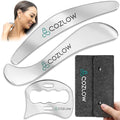 3 Pieces Muscle Scraper Stainless Steel Fascia Release Gua Sha IASTM Tools - style: Style B (3in1)