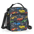 Clastyle Car Insulated Kid Lunch Bag for Boy Lunch Box, Red Race Truck - color: Red Race Car