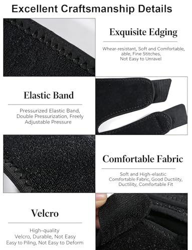 Ankle Brace Elastic Ankle Supports for Men Women, Adjustable Ankle Compression Brace, Plantar Fasciitis Relief Achilles Tendonitis Brace Achilles Tendonitis Wrap, Ankle Brace Basketball Football Running, Pack of 1