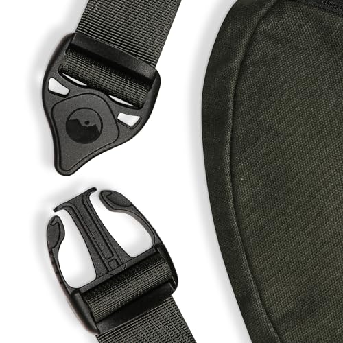 KAVU Canvas Spectator Belt Bag, Cotton Fanny Pack for Travel - color: Rosin