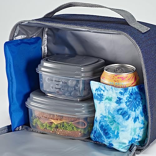 Fit & Fresh Cool Coolers Soft Ice Packs for Lunch Bags & Coolers, 2pk - color: Blue Tie Dye (2 Pack)