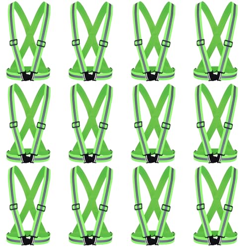 Hercicy Reflective Vest High Visibility Safety Vests Bulk - color: Green