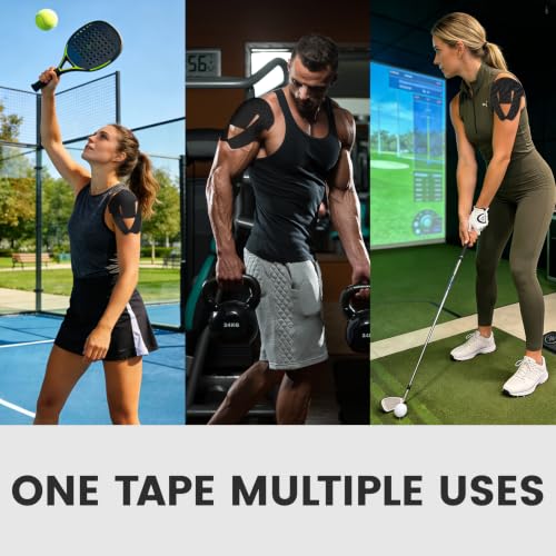 15 Pcs PreCut Kinesiology Tape for Shoulder, Shoulder Pain Relief Support