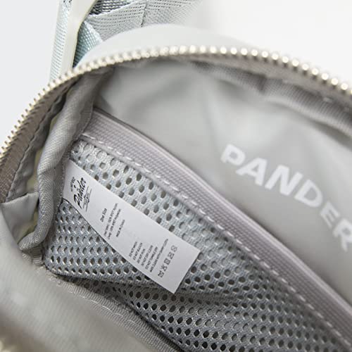 Pander Unisex Belt Bag Fanny Pack for Women with Adjustable Strap, Small Waist Pouch for Workout Running Traveling Hiking - color: Seal Grey
