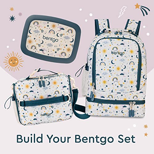 Bentgo Kids 2-in-1 Backpack & Insulated Lunch Bag with Padded Straps - color: Friendly Skies, size: Kids Large