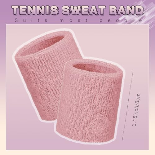 WILLBOND Wrist Sweatbands - color: Flesh Pink,Pink,Dark Blue