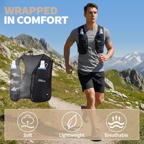 Running Vest for Women Lightweight Hydration Packable - color: Black, size: Medium