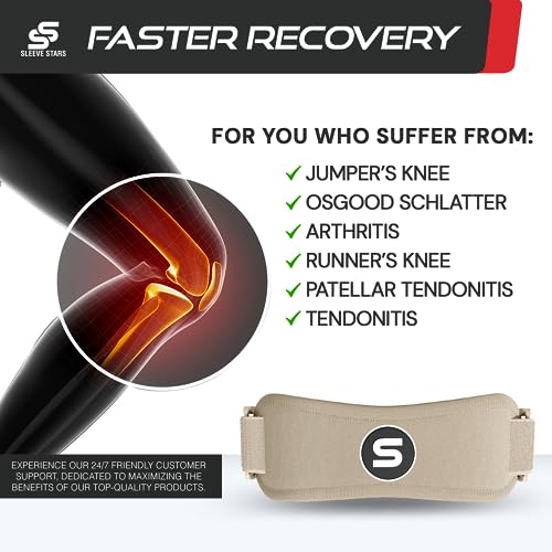 Sleeve Stars Patella Knee Strap and Turmeric Curcumin Supplement Bundle Patellar Tendon Support Knee Brace for Running Sports Arthritis Knee Pain Relief Osgood Schlatter Runner’s Knee Joint Support Mo