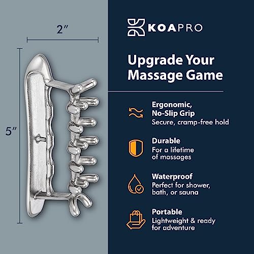 KOAPRO Trigger Point Fascia Stick Tools - Graston Gua Sha Scraping Massage - Deep Tissue Pressure Point Back Shoulder Neck Massager Full Body Physical Therapy Tools