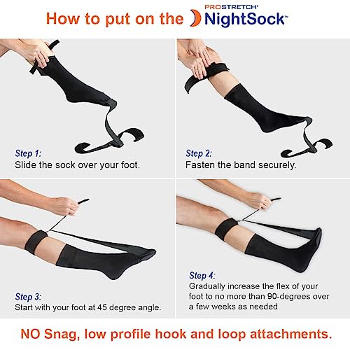 ProStretch NightSock, Overnight Relief for Plantar Fasciitis w/Toe Support