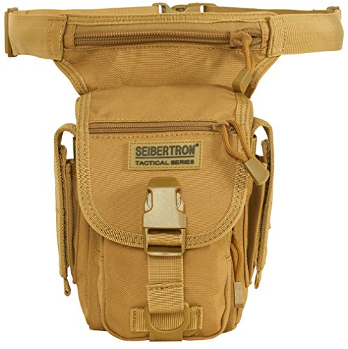 Seibertron Multi-Purpose Waterproof Sports Riding Racing Motorcycle Leg Bag Tool Phone Travel Bag Khaki - color: Leg Bag Khaki