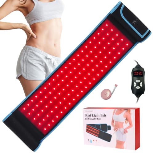 feangli Red Light Therapy Belt with 3-in-1 Chips LED 850nm 660nm(Corded) - size: L