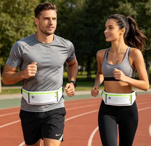 Running Belt Slim Fanny Pack Jogging Pouch Phone Holder Waist Pack - White - color: C White