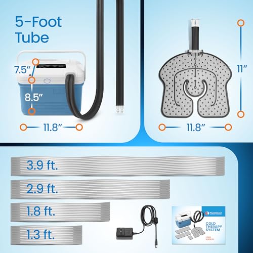 Cold Therapy Machine - Compact Edition: Compression & Cryotherapy for All Body Parts | Portable Ice Therapy System for Post-Surgery Knee Recovery | Up to 6 Hours of Continuous Cold Relief