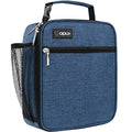 opux Insulated Lunch Box Kids & Adults, Leakproof Soft Cooler Bag, Navy - color: Navy